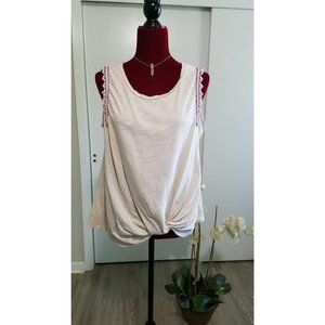 Westport  tank top embroidered beige size L 210